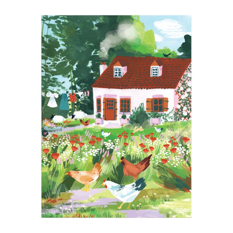 Galison Cottage Wildflowers - 1000 Piece Jigsaw Puzzle Featuring Beautiful Artwork of English Country Living - Image 2